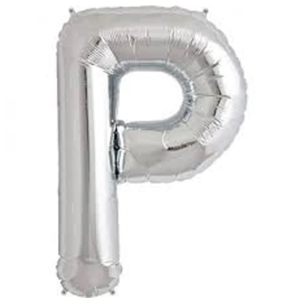 Nedi Balon Folyo 40 Harf Gümüş P 01360 - Resim 3