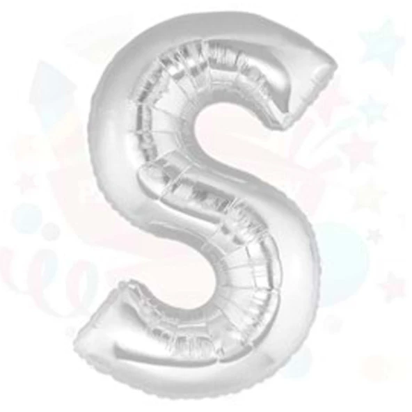 Nedi Balon Folyo 40 Harf Gümüş S 00855 - 3