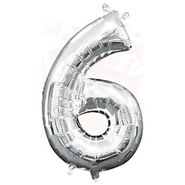 Nedi Balon Folyo 40 Rakam Gümüş 6 10767 - Resim 3
