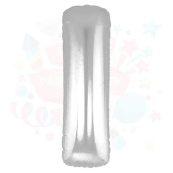 Nedi Balon Folyo 40 Harf Gümüş I 00850 - Resim 3