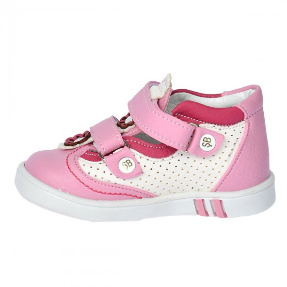 Kiko Kids Kız Çocuk İlk Adım Ayakkabı Şb 2206-10 Pembe - Beyaz - 6
