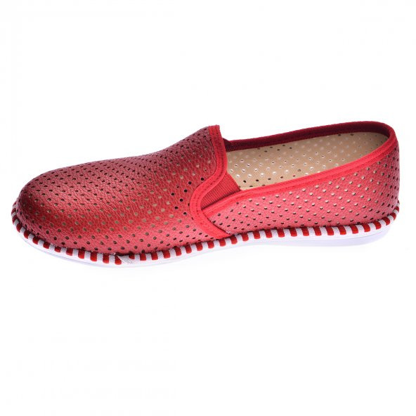 Ayakland Mrt Günlük Babet Kadın Ayakkabı Kırmızı - 4