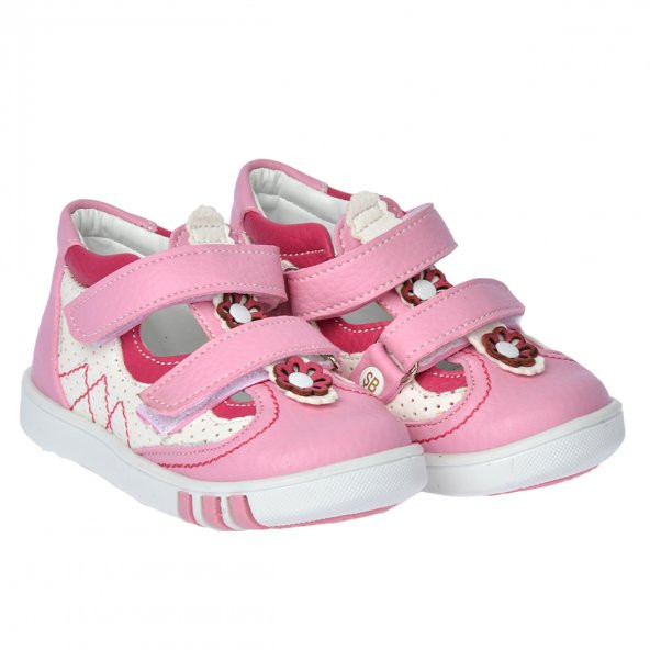 Kiko Kids Kız Çocuk İlk Adım Ayakkabı Şb 2206-10 Pembe - Beyaz