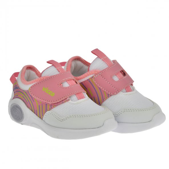 Vicco Jojo Günlük Cırtlı Kız/Erkek Çocuk Spor Ayakkabı 346.20Y.213 Beyaz - Pembe