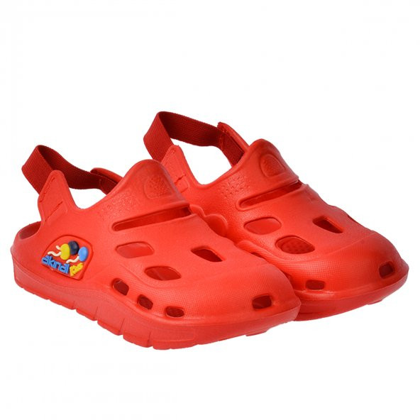 Kiko Kids Akn E401.000 Plaj Havuz Banyo Kız/Erkek Çocuk Sandalet Terlik Kırmızı