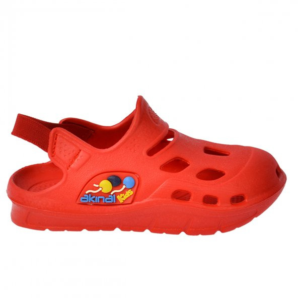Kiko Kids Akn E401.000 Plaj Havuz Banyo Kız/Erkek Çocuk Sandalet Terlik Kırmızı - 2