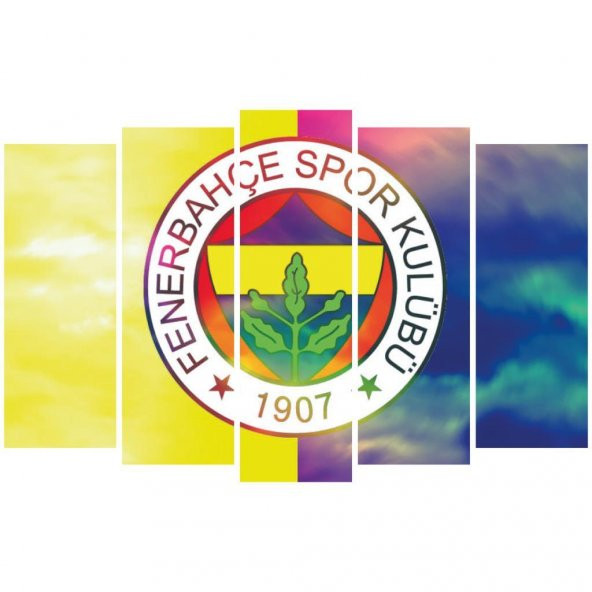 Fenerbahçe Ahşap 5 Parça Tablo - 2