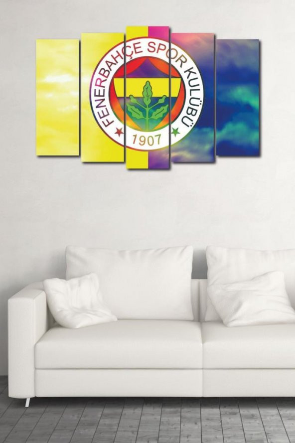 Fenerbahçe Ahşap 5 Parça Tablo - 4