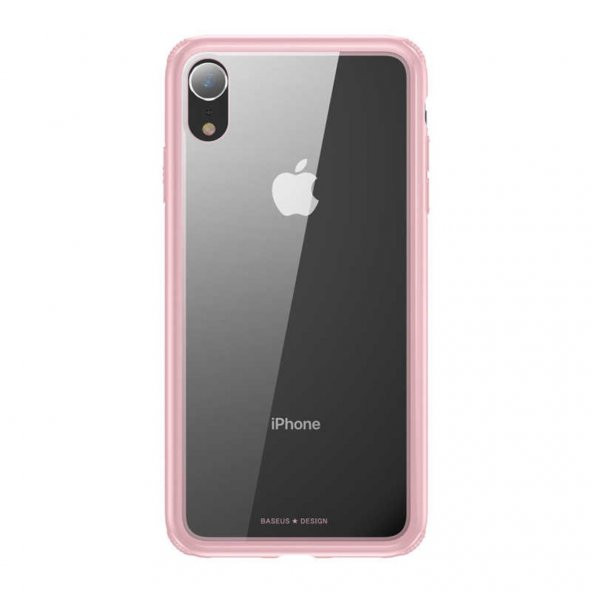 iPhone XR 6.1 Baseus Kenarları Silikon Cam Kılıf - 2