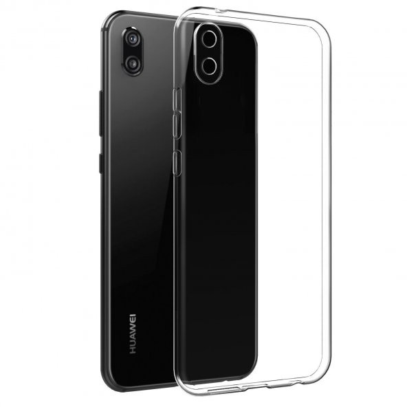 Huawei Y5 2019 Kılıf FitCase Toz Koruma Tıpalı Şeffaf Arka Kapak - 1