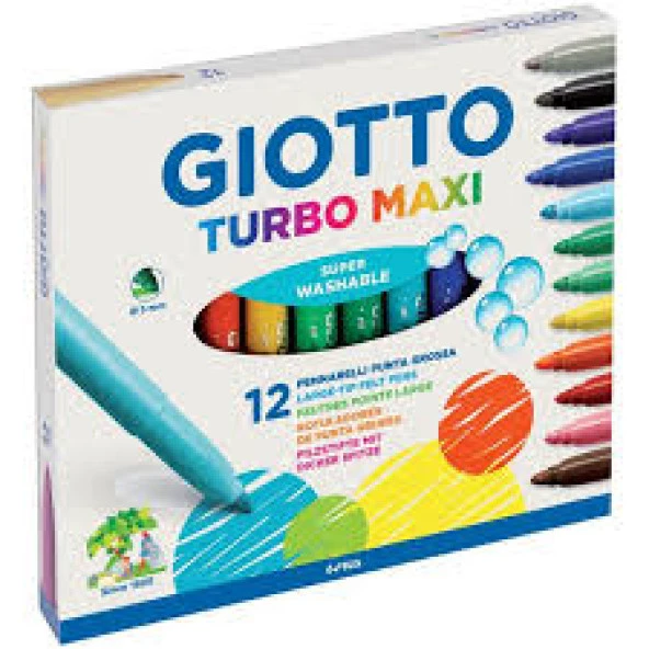 Giotto Turbo Maxi-jumbo keçeli kalem 12li
