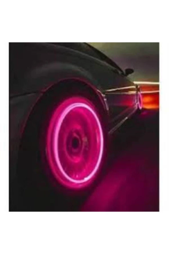 Pembe Hareket Sensörlü Işıklı Bisiklet MOtorsiklet Sibop Kapağı(2li) - 4