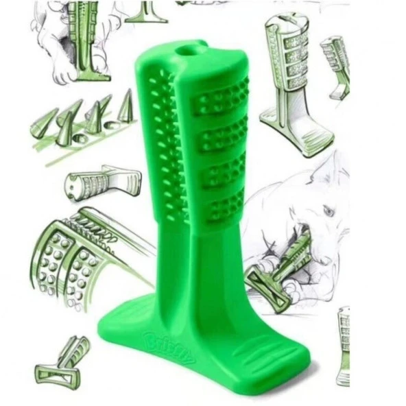 Köpek Diş Fırçası Isırma Aparatı dişlik kaşıma oyuncağı KüçükBoy - 4