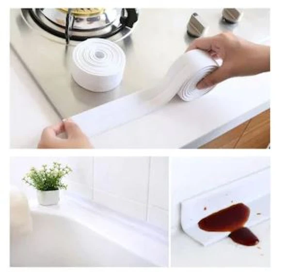 Su Sızdırmaz Geçirmez tamir Bant Lavabo Küvet Kenar Mutfak Banyo - 3