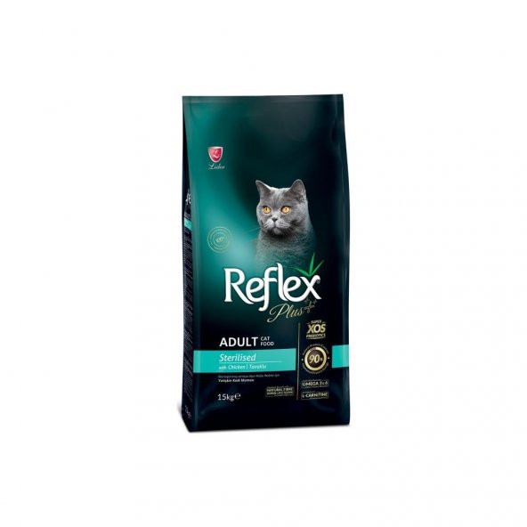 REFLEX PLUS ADULT CAT STERİLİSED CHICKEN 15 KG