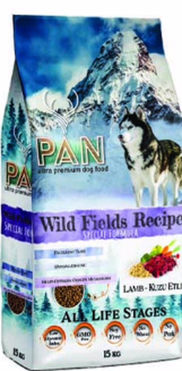 Pan Food Kuzu Etli Pirinçli Yetişkin Köpek Maması 15 Kg.