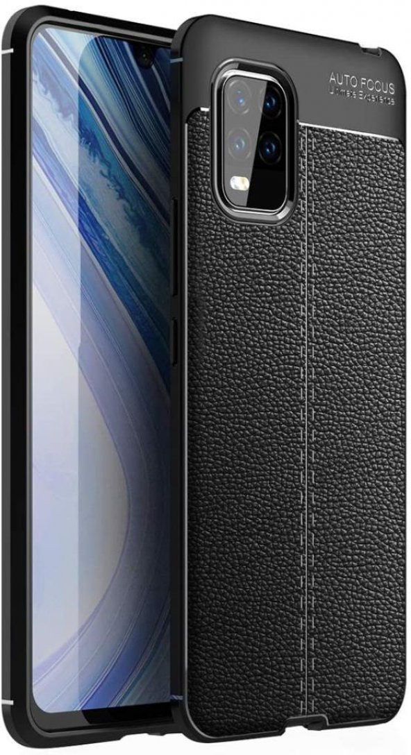 Xiaomi Mi 10 Lite Deri Desenli Kamera Korumalı Silikon Kılıf - 2