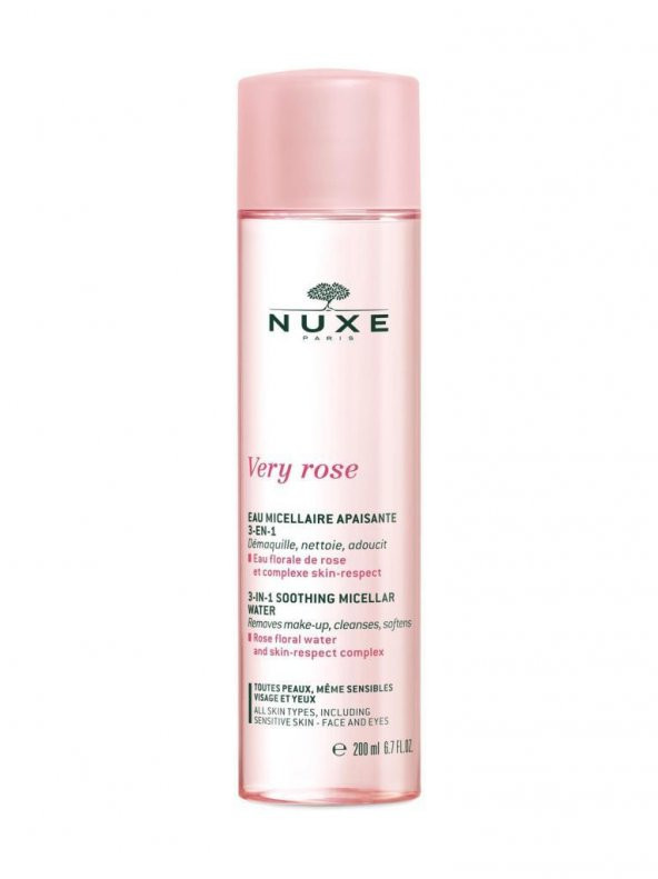 Nuxe Very Rose 3 in Makyaj Temizleme Suyu 200 ml