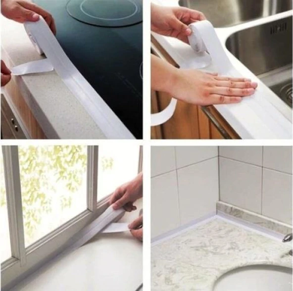 3M Su Sızdırmaz Bant Mutfak Lavabo Pencere Tezgah Sızdırmazlık Bandı 22mmX3,35 MT 1Adet - 3