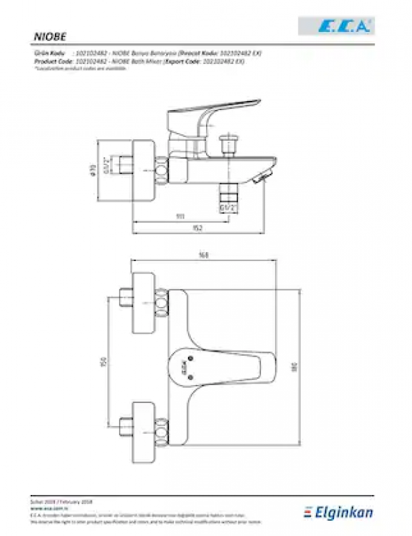Eca Niobe Banyo Bataryası 20 Yıl Servis Garantili - 2