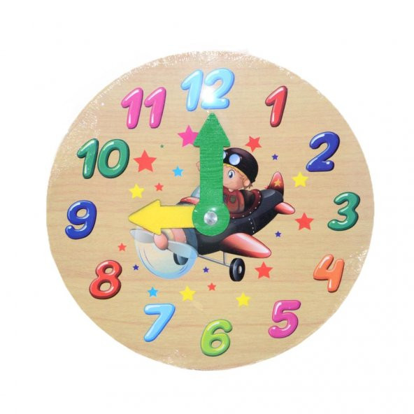 213/214/215 Onyıl, Eğitici Ahşap Saat - 2