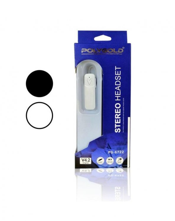 PolyGold Bluetooth Kulaklık Headset Mikrofonlu Kulaklık PG-6722 - 4