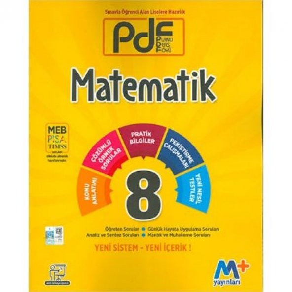 8. Sınıf LGS Matematik PDF Planlı Ders Föyü Martı Okul Yay.