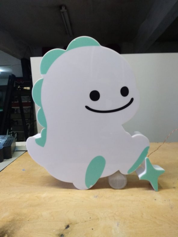 Bigo Live Logo Amblem Tabelası 3D LED Tabela Neon Etkili Işıklı Kutu Harf Tabela 30x45cm Pleksiglass - Resim 2