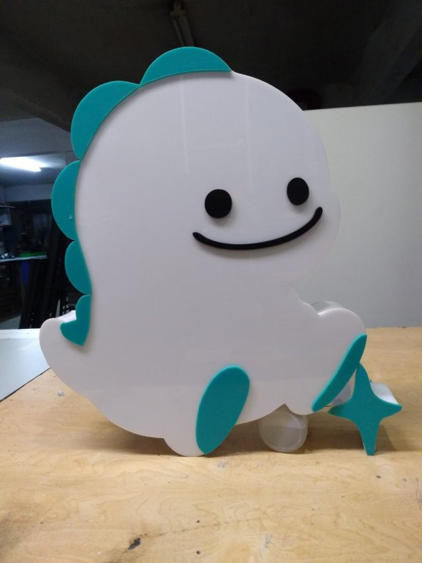 Bigo Live Logo Amblem Tabelası 3D LED Tabela Neon Etkili Işıklı Kutu Harf Tabela 30x45cm Pleksiglass - Resim 4