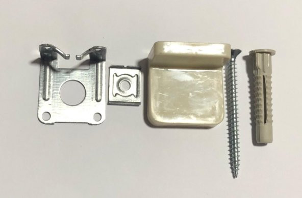 Dolap Askı Elemanı Plastik Yalın Beyaz 1 Adet