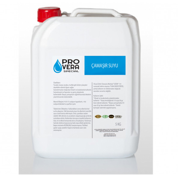 Pro Vera  PARFÜMLÜ ÇAMAŞIR SUYU 5 KG