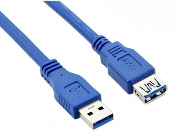 Vcom 3.0 USB Uzatma Kablosu Mavi 1.5m