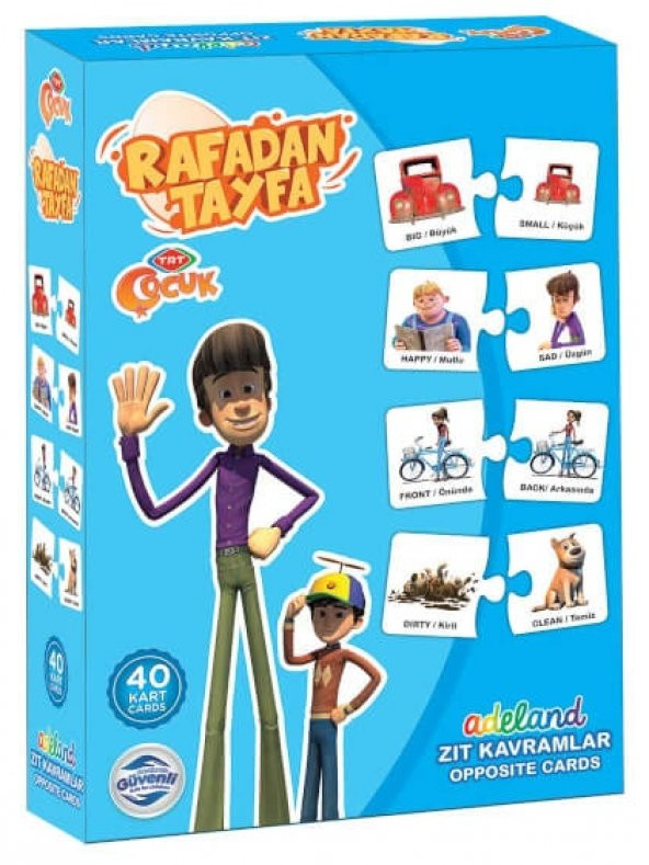 Rafadan Tayfa İngilizce Türkçe Zıt Kavramlar - 1