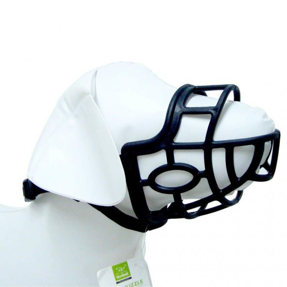 Nunbell Köpek Plastik Ağızlık Slikon Siyah XXL