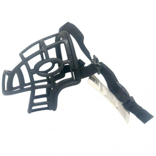 Nunbell Köpek Plastik Ağızlık Slikon Siyah XXL - 2
