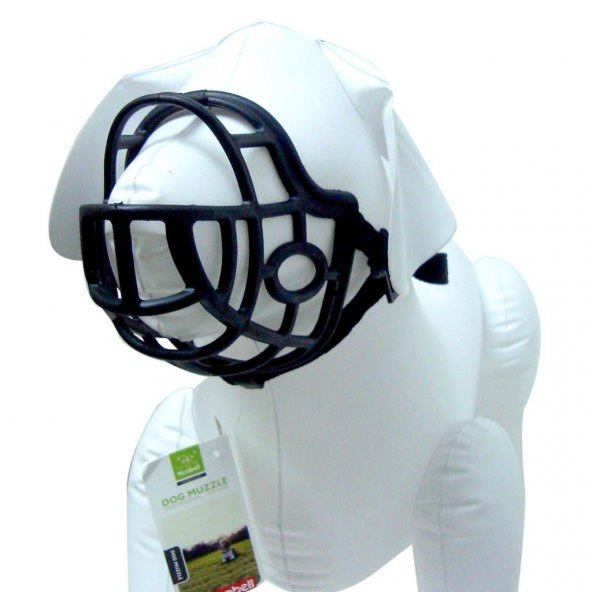 Nunbell Köpek Plastik Ağızlık Slikon Siyah XXL - 5