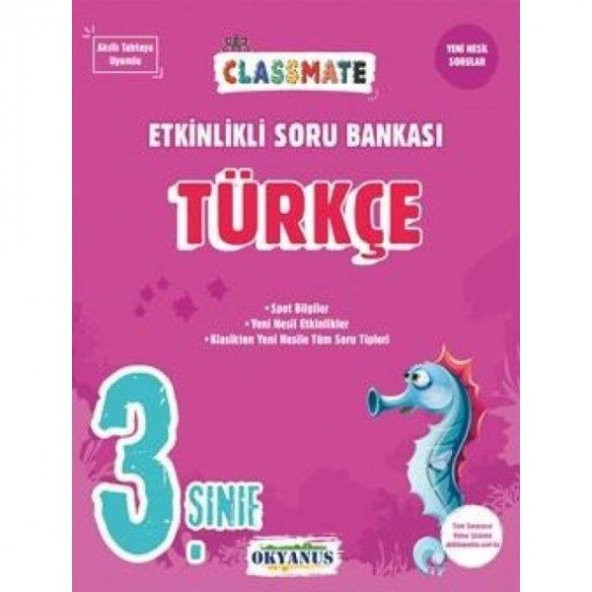 Okyanus 3. Sınıf Türkçe Classmate Etkinlikli Soru Bankası