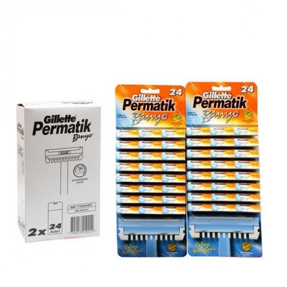 Gillette Permatik Banyo Tıraş Bıçağı (48 Adet)