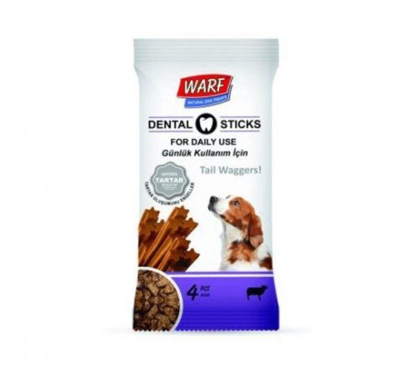 Warf Kuzu Etli Dental Köpek Ödül Çubuğu 4"lü