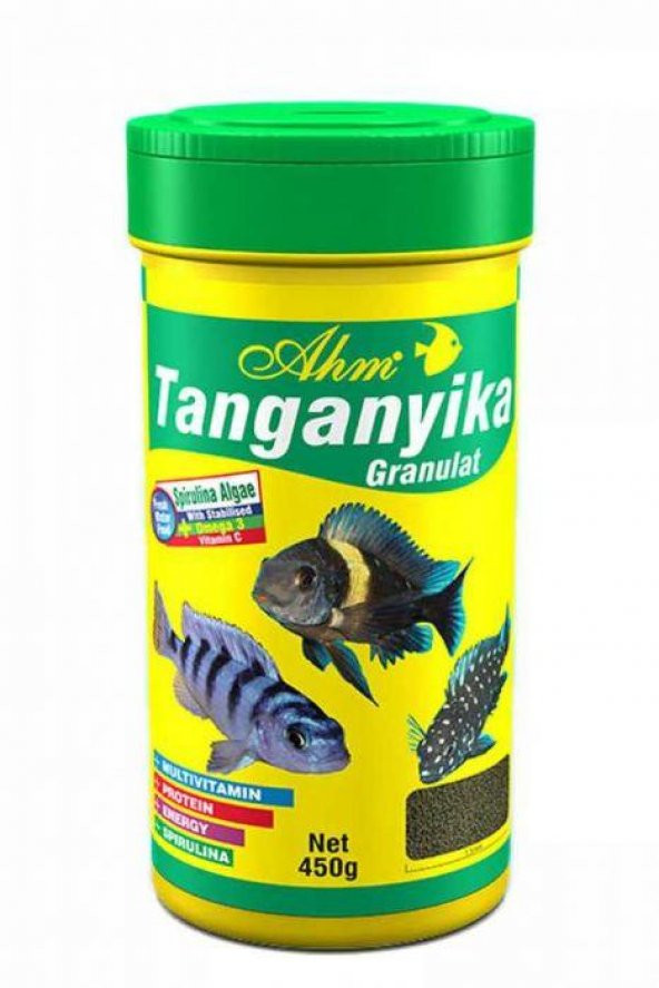 Ahm Tanganyika Green Granulat Balık Yemi 100 ml