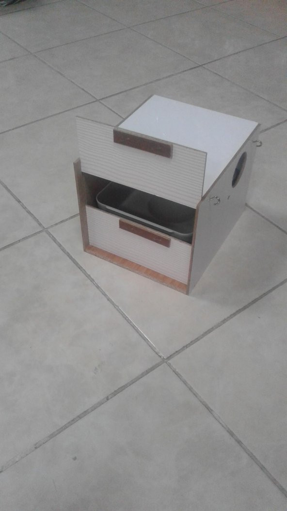 Ahşap Plastik Yuvalıklı Folluklu Muhabbet Yuvası - 2