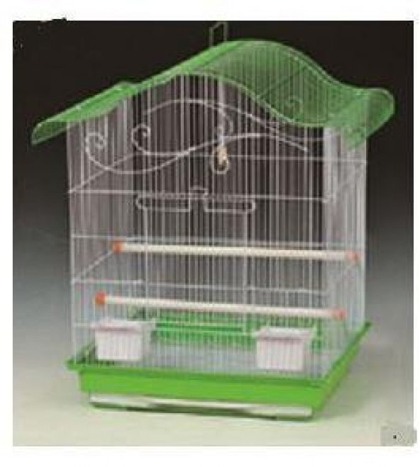 HAS A-4007 Kuş Kafesi Oval Çatılı Büyük 48*37*32 Cm