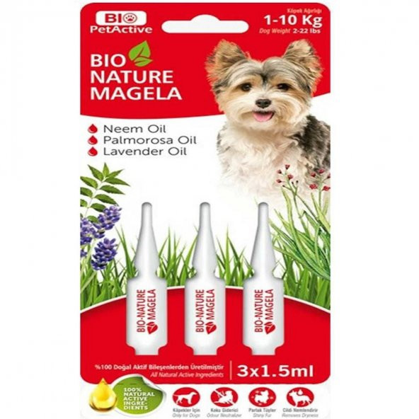 Bio Pet Active Köpek Tüy ve Deri Bakım Damlası 1-10 kg