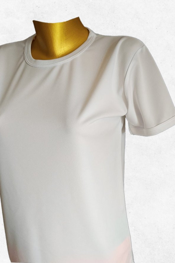 Modapalace Kız Çocuk Beyaz Spor Tişört