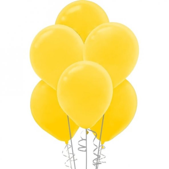 Pastel Sarı Balon 100lü