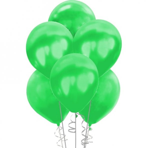 Metalik Yeşil Balon 100lü