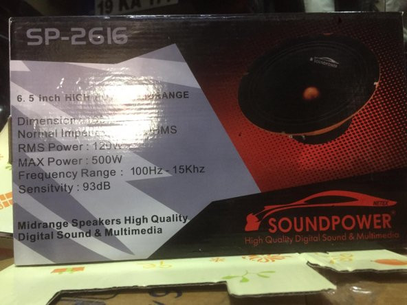 SOUNDPOWER SP-2616 16CM MİDRANGE SPEAKERS 500W 120RMS - 2