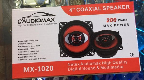 AUDIOMAX MX-1020 200W HOPARLÖR 2ADET