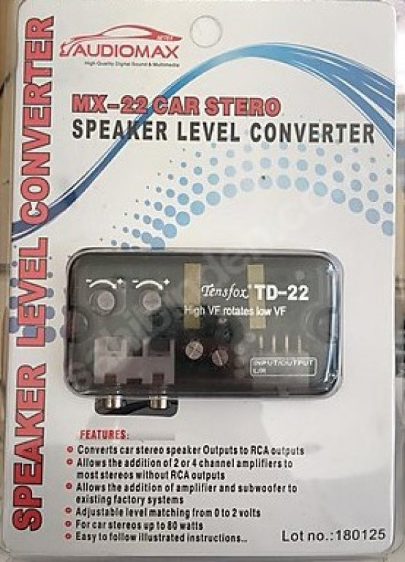 AUDİOMAX REMETO KONTROLLÜ AMFİ ÇEVİRİCİ SPEAKER CONVERTER