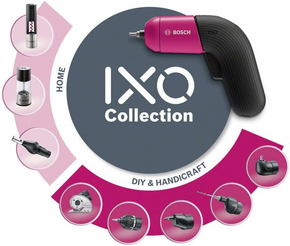 Bosch Ixo Vi Akülü Vidalama Makinesi Pembe Colour Sb - 6